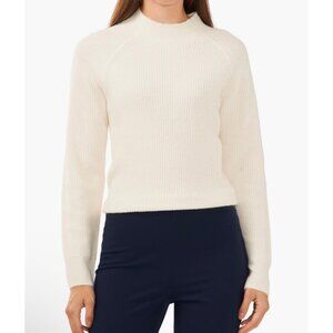 Halogen Womens Funnel Neck Ribbed Sweater XXL Ivory
